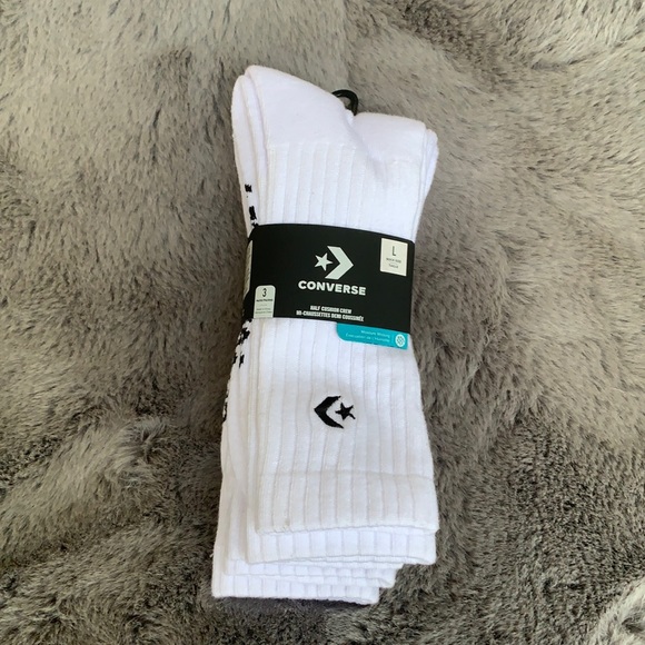 Converse Accessories 3 Pairs Socks Set Converse Half Cushion Crew